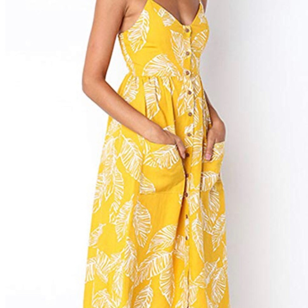 Yellow summer dress